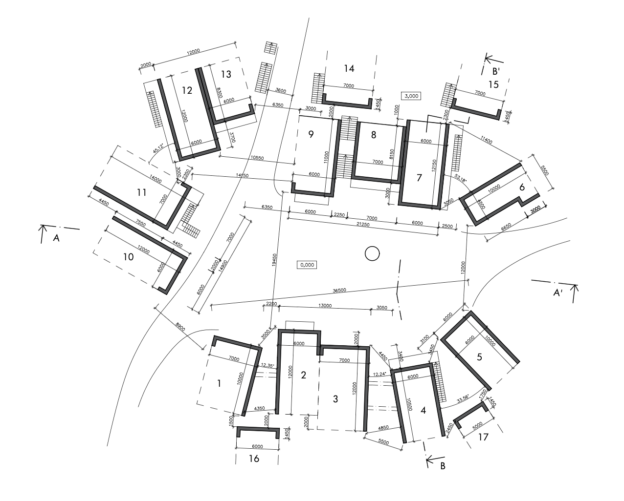 Floorplan of Medieval Village Ayra