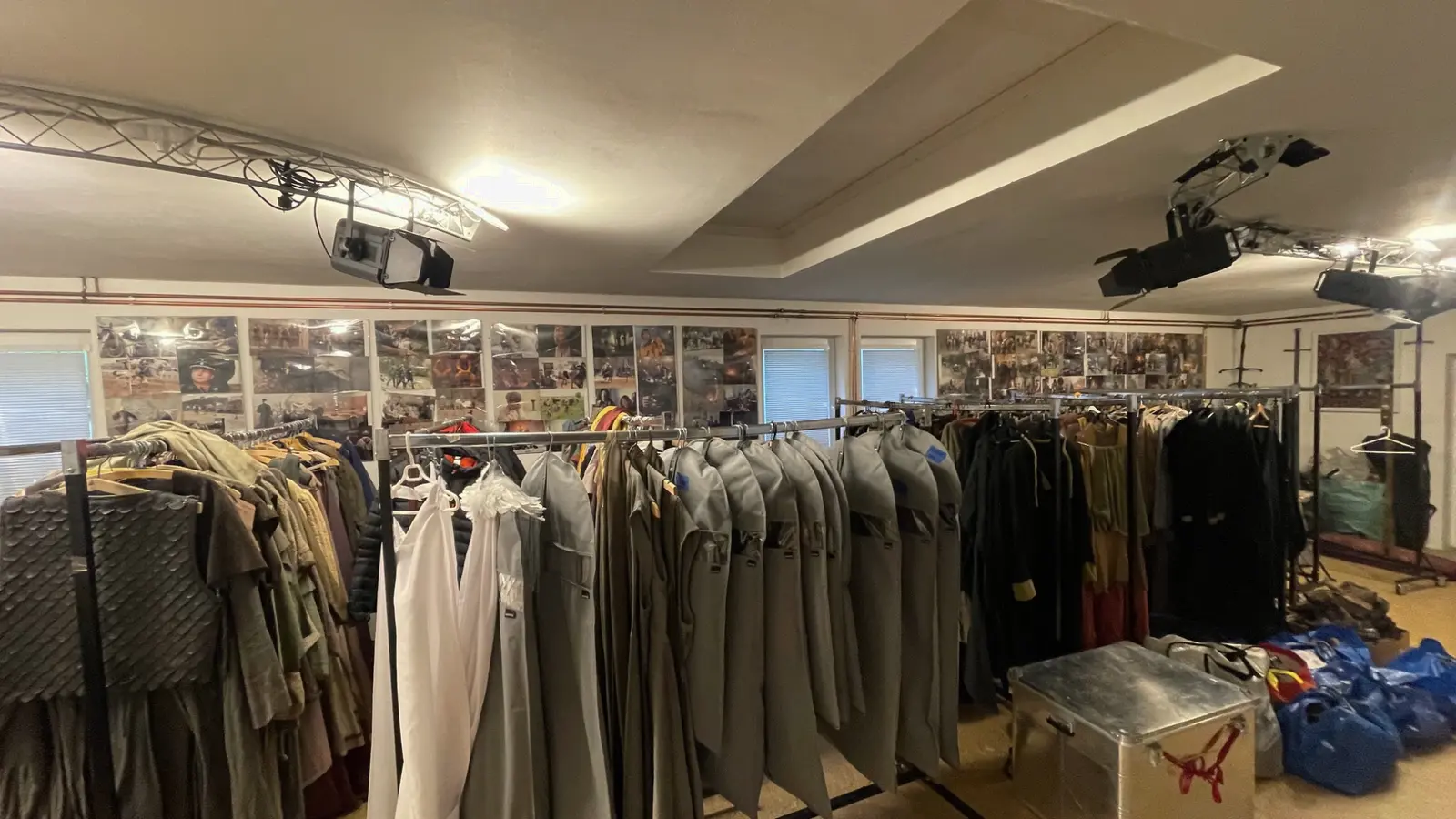 Interior support space with wardrobe stock